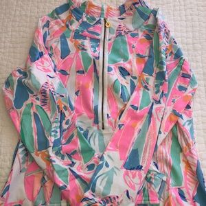 Lily Pulitzer 3/4 Zip Up/ Popover.